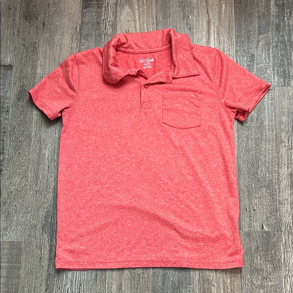 Cat & Jack Vibrant Red Polo Shirt